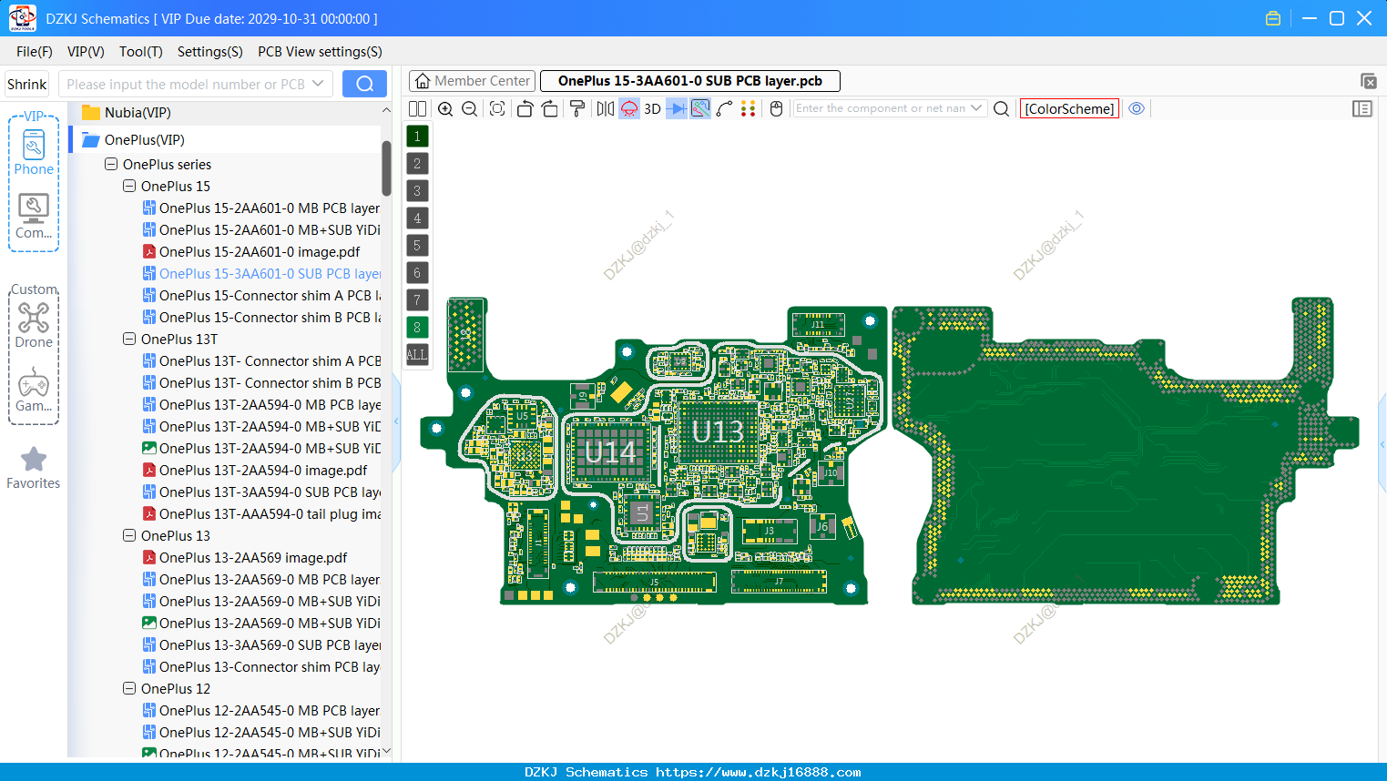 OnePlus 15-3AA601-0 SUB PCB Layer
